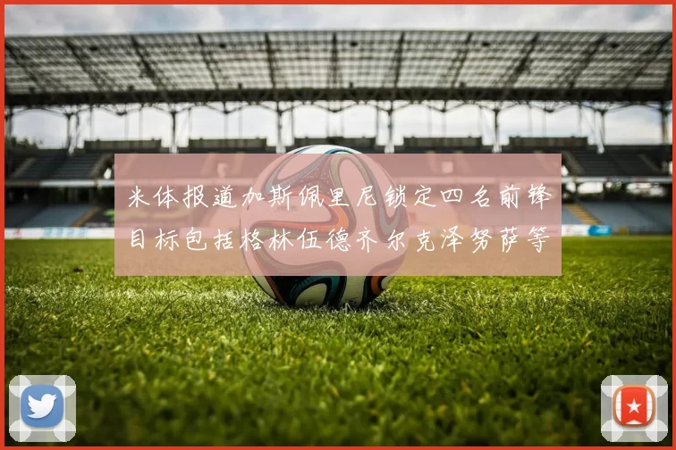 米体报道加斯佩里尼锁定四名前锋目标包括格林伍德齐尔克泽努萨等人
